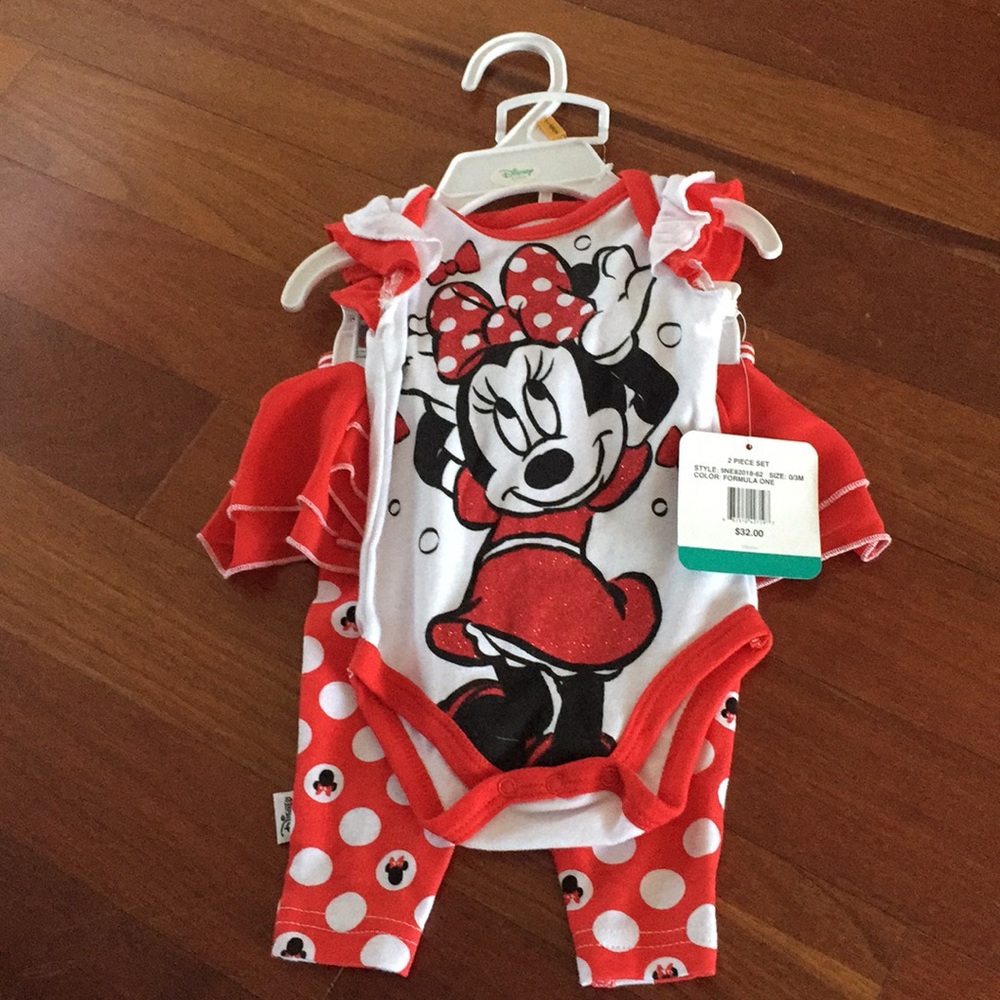 NWT 0-3 Minnie Mouse outfit